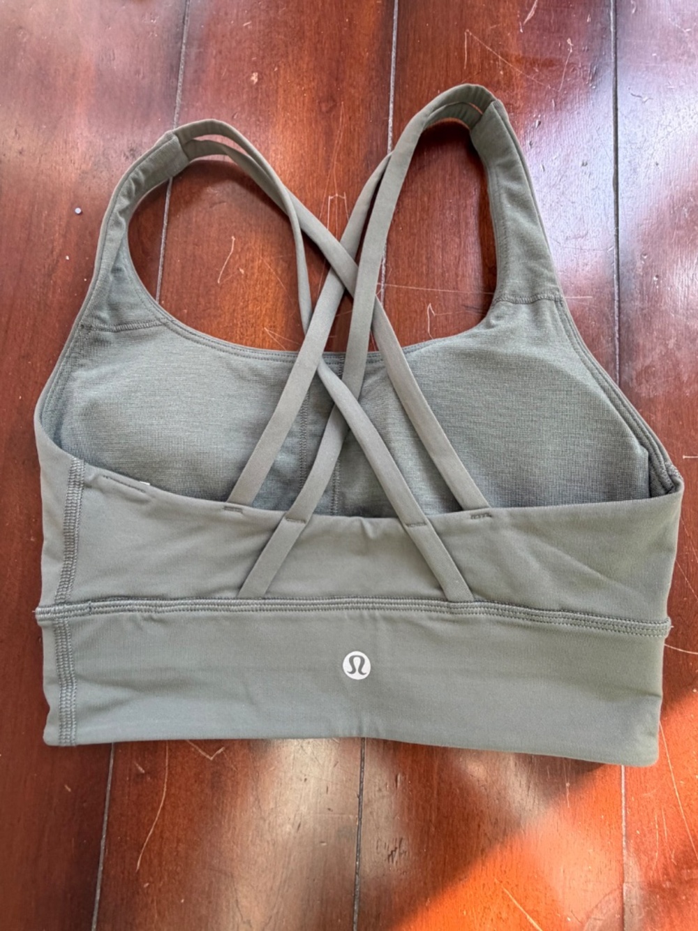 Lululemon Energy Bra Size 2 Color: Grey Eucalyptus - Picture 2 of 6